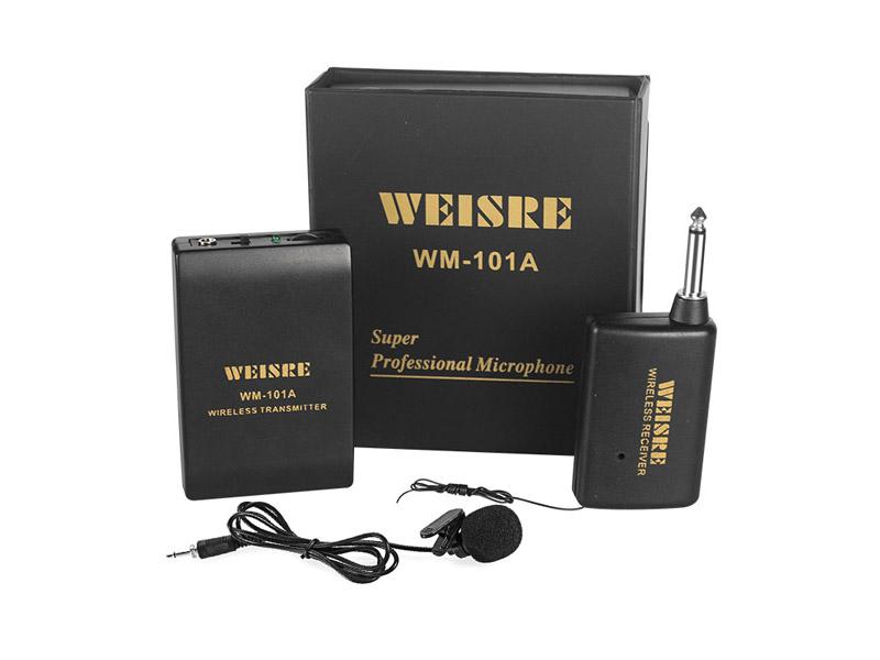 expo) Microfono wireless ricevitore trasmettitore con clip da bavero WM-101A  Electroid